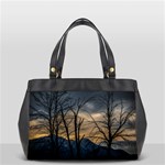 Tree silhouette at border of nahuel haupi lake, rio negro, argentina Oversize Office Handbag