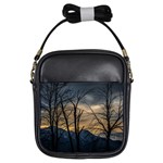 Tree silhouette at border of nahuel haupi lake, rio negro, argentina Girls Sling Bag