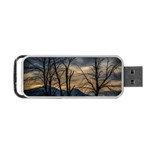 Tree silhouette at border of nahuel haupi lake, rio negro, argentina Portable USB Flash (Two Sides)