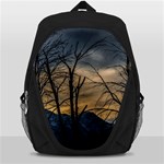 Tree silhouette at border of nahuel haupi lake, rio negro, argentina Backpack Bag