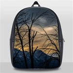 Tree silhouette at border of nahuel haupi lake, rio negro, argentina School Bag (XL)