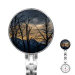 Tree silhouette at border of nahuel haupi lake, rio negro, argentina Stainless Steel Nurses Watch