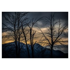 Tree silhouette at border of nahuel haupi lake, rio negro, argentina 14 x22  Lumbar Throw Cushion Case (Two Sides) from ArtsNow.com Front