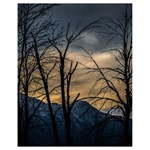 Tree silhouette at border of nahuel haupi lake, rio negro, argentina Drawstring Bag (Small)