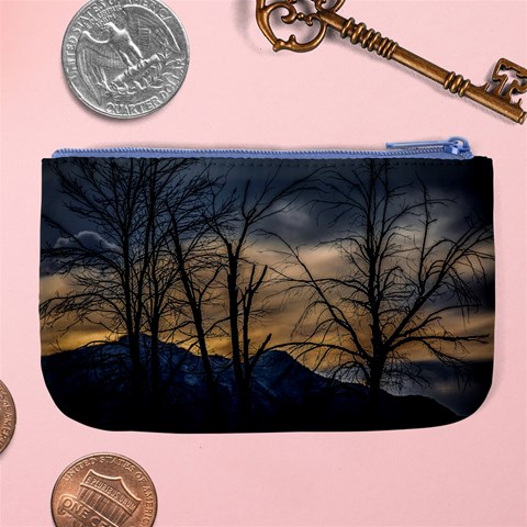 Tree silhouette at border of nahuel haupi lake, rio negro, argentina Large Coin Purse from ArtsNow.com Back