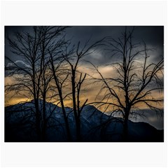 Tree silhouette at border of nahuel haupi lake, rio negro, argentina Roll Up Canvas Pencil Holder (M) from ArtsNow.com Front