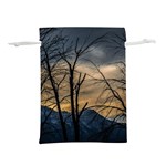 Tree silhouette at border of nahuel haupi lake, rio negro, argentina Lightweight Drawstring Pouch (M)