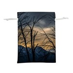 Tree silhouette at border of nahuel haupi lake, rio negro, argentina Lightweight Drawstring Pouch (L)