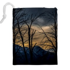 Tree silhouette at border of nahuel haupi lake, rio negro, argentina Drawstring Pouch (4XL) from ArtsNow.com Back