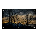 Tree silhouette at border of nahuel haupi lake, rio negro, argentina Banner and Sign 5  x 3 