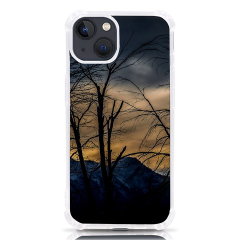 Tree silhouette at border of nahuel haupi lake, rio negro, argentina iPhone 13 TPU UV Print Case from ArtsNow.com Front