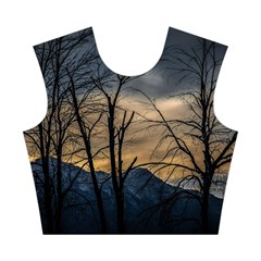 Tree Silhouette At Border Of Nahuel Haupi Lake, Rio Negro, Argentina Cotton Crop Top from ArtsNow.com Front