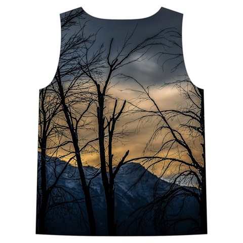 Tree Silhouette At Border Of Nahuel Haupi Lake, Rio Negro, Argentina Sleeveless Cozy Lounge Set  from ArtsNow.com Back