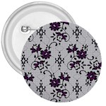 Elegant Purple Floral Jacquard Mesh Lace Fabric 3  Buttons