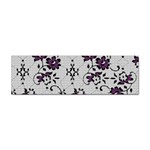 Elegant Purple Floral Jacquard Mesh Lace Fabric Sticker (Bumper)