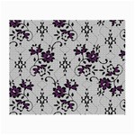 Elegant Purple Floral Jacquard Mesh Lace Fabric Small Glasses Cloth