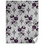 Elegant Purple Floral Jacquard Mesh Lace Fabric Canvas 36  x 48 