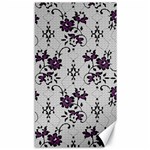 Elegant Purple Floral Jacquard Mesh Lace Fabric Canvas 40  x 72 