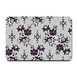 Elegant Purple Floral Jacquard Mesh Lace Fabric Small Doormat