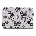 Elegant Purple Floral Jacquard Mesh Lace Fabric Plate Mats