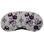 Elegant Purple Floral Jacquard Mesh Lace Fabric Sleep Mask