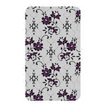 Elegant Purple Floral Jacquard Mesh Lace Fabric Memory Card Reader (Rectangular)