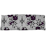 Elegant Purple Floral Jacquard Mesh Lace Fabric 21 x60  Body Pillow Case Dakimakura (Two Sides)