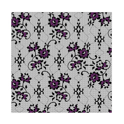 Elegant Purple Floral Jacquard Mesh Lace Fabric Duvet Cover Double Side (Full/ Double Size) from ArtsNow.com Front