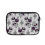 Elegant Purple Floral Jacquard Mesh Lace Fabric Apple MacBook Pro 15  Zipper Case