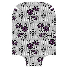 Elegant Purple Floral Jacquard Mesh Lace Fabric Luggage Cover (Large) from ArtsNow.com Back