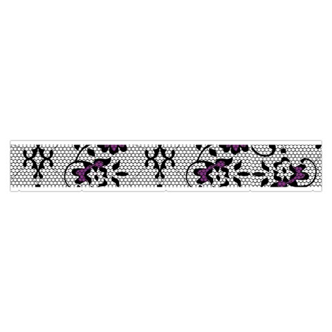 Elegant Purple Floral Jacquard Mesh Lace Fabric Make Up Case (Medium) from ArtsNow.com Zipper Back