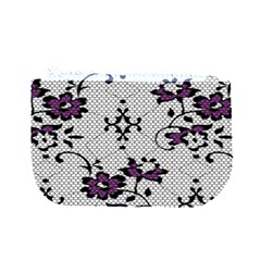 Elegant Purple Floral Jacquard Mesh Lace Fabric 5  x 7  Hardcover Notebook from ArtsNow.com Back Cover