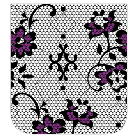 Elegant Purple Floral Jacquard Mesh Lace Fabric Men s Side Zip Front Pouch Ski And Snowboard Bib Pants	 from ArtsNow.com Left Pocket