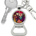 Collage Worx Black Collage Cupcake Eifel Tower Fireworks Paris Bottle Opener Key Chain