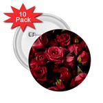 Floral Buds Of Roses Beautiful Flowers 2.25  Buttons (10 pack) 