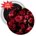 Floral Buds Of Roses Beautiful Flowers 3  Magnets (100 pack)