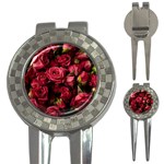 Floral Buds Of Roses Beautiful Flowers 3-in-1 Golf Divots