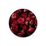 Floral Buds Of Roses Beautiful Flowers Rubber Coaster (Round)