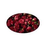 Floral Buds Of Roses Beautiful Flowers Sticker Oval (100 pack)