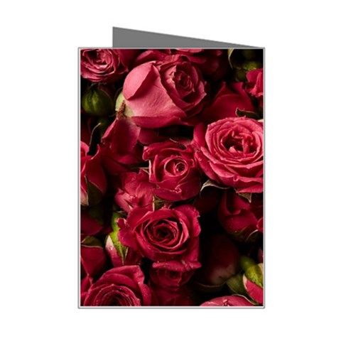 Floral Buds Of Roses Beautiful Flowers Mini Greeting Card from ArtsNow.com Right