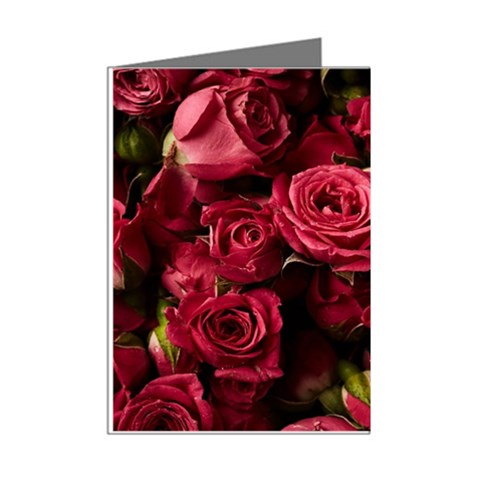 Floral Buds Of Roses Beautiful Flowers Mini Greeting Cards (Pkg of 8) from ArtsNow.com Right