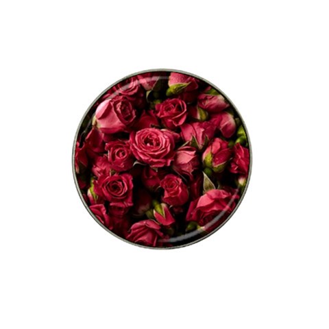 Floral Buds Of Roses Beautiful Flowers Hat Clip Ball Marker (4 pack) from ArtsNow.com Front