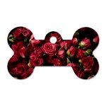 Floral Buds Of Roses Beautiful Flowers Dog Tag Bone (Two Sides)