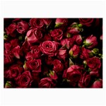 Floral Buds Of Roses Beautiful Flowers Large Glasses Cloth