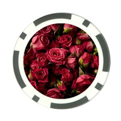 Floral Buds Of Roses Beautiful Flowers Poker Chip Card Guard from ArtsNow.com Front