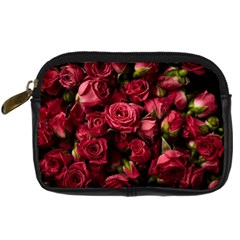 Floral Buds Of Roses Beautiful Flowers Digital Camera Leather Case from ArtsNow.com Front