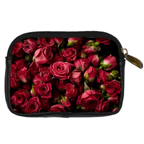 Floral Buds Of Roses Beautiful Flowers Digital Camera Leather Case from ArtsNow.com Back