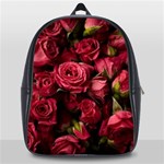 Floral Buds Of Roses Beautiful Flowers School Bag (Large)