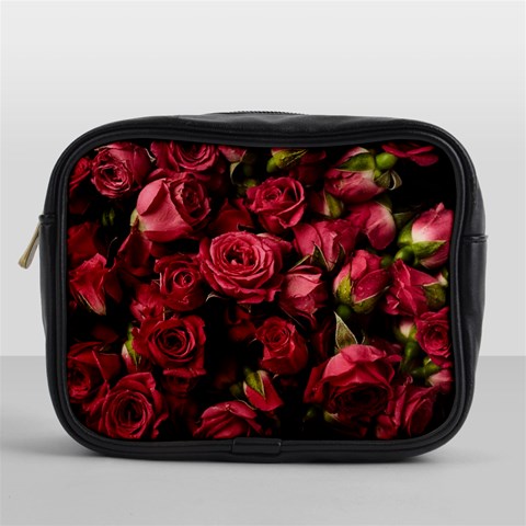 Floral Buds Of Roses Beautiful Flowers Mini Toiletries Bag (One Side) from ArtsNow.com Front