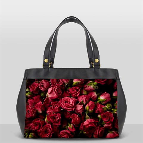 Floral Buds Of Roses Beautiful Flowers Oversize Office Handbag from ArtsNow.com Front